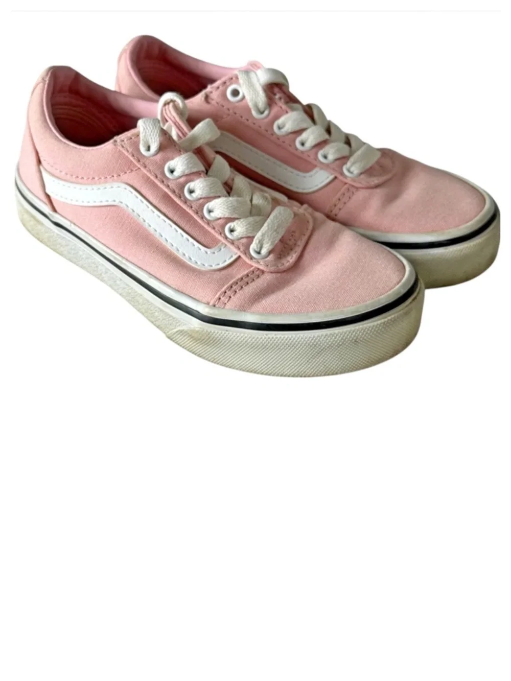 Vans Old Skool Shoes Sneakers Girls Sz 12 Pink Lo Top